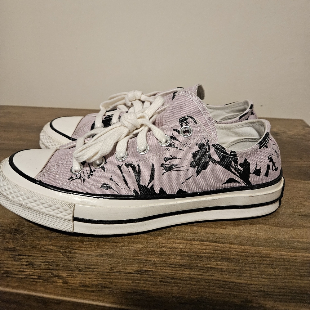Converse Chuck Taylors - Black and Purple